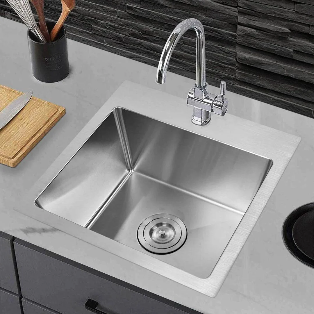 15" Top-Mount Workstation Stainless Steel Kitchen Sink -Bathlova