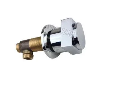 1Pc Chrome Brass Design for Hot or Cold Water Bathtub Tap Valve -Bathlova