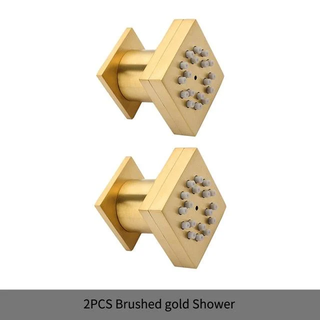 2 Functions Solid Brass Body Shower Spray Jets Concealed Sprayer Set -Bathlova