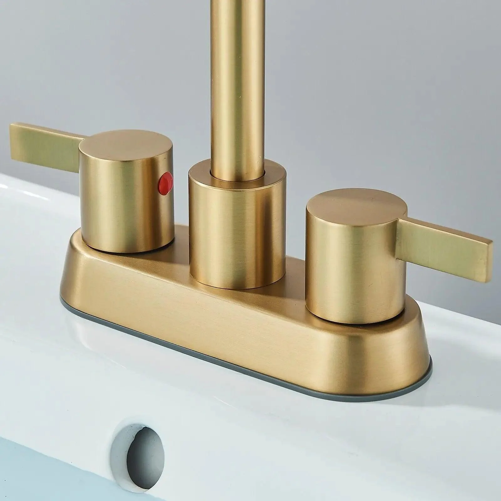 2-Handle Bathroom Tap for Lavatory with Pop-up Sink Drain and Tap -Bathlova