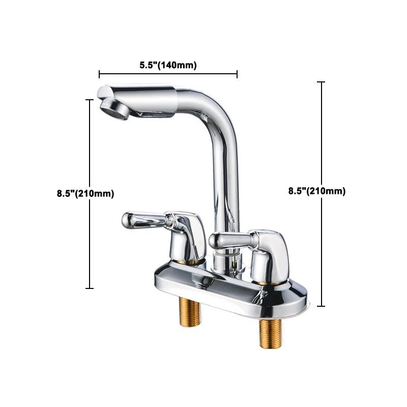 2-Handle Brushed Nickel Widespread Tap 2 Hole Centerset Bathroom Sink Tap with Brass -Bathlova