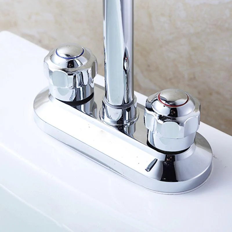 2-Handle Brushed Nickel Widespread Tap 2 Hole Centerset Bathroom Sink Tap with Brass -Bathlova