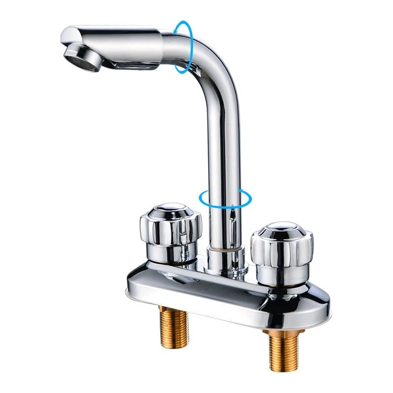 2-Handle Brushed Nickel Widespread Tap 2 Hole Centerset Bathroom Sink Tap with Brass -Bathlova