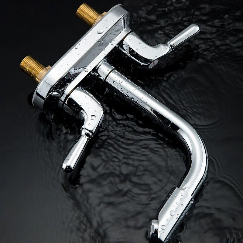 2 Handle Modern Vessel Sink Tap Swivel Spout Bathroom Tap -Bathlova