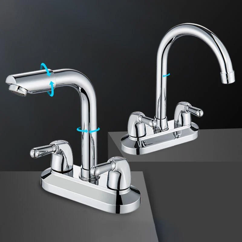 2 Handle Modern Vessel Sink Tap Swivel Spout Bathroom Tap -Bathlova