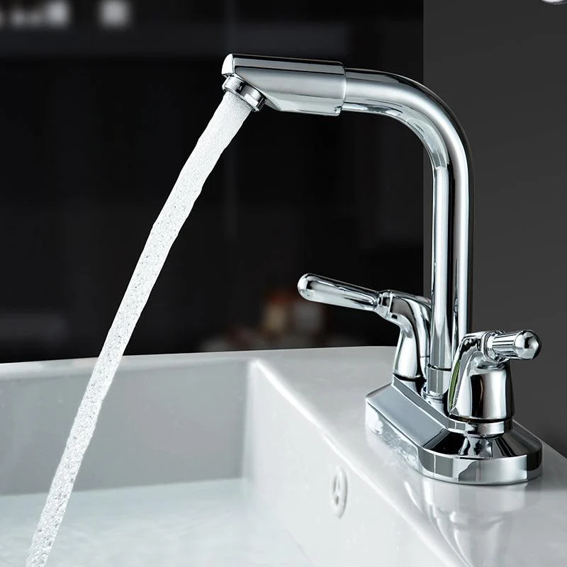 2 Handle Modern Vessel Sink Tap Swivel Spout Bathroom Tap -Bathlova