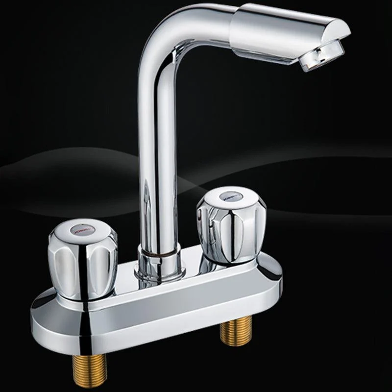 2 Handle Modern Vessel Sink Tap Swivel Spout Bathroom Tap -Bathlova