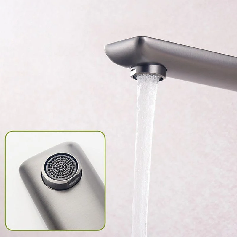 2 Holes Tap Glam Style Wall Mounted Tap with Single Lever Handle -Bathlova