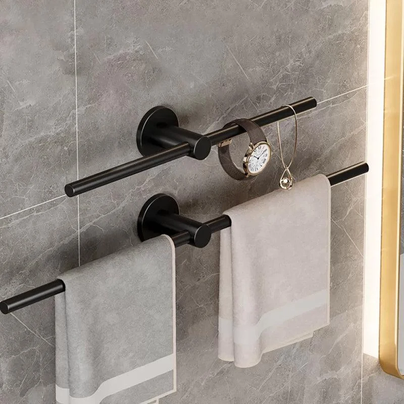 2-Piece Modern Bathroom Accessory Set Stainless Steel Towel Bar -Bathlova