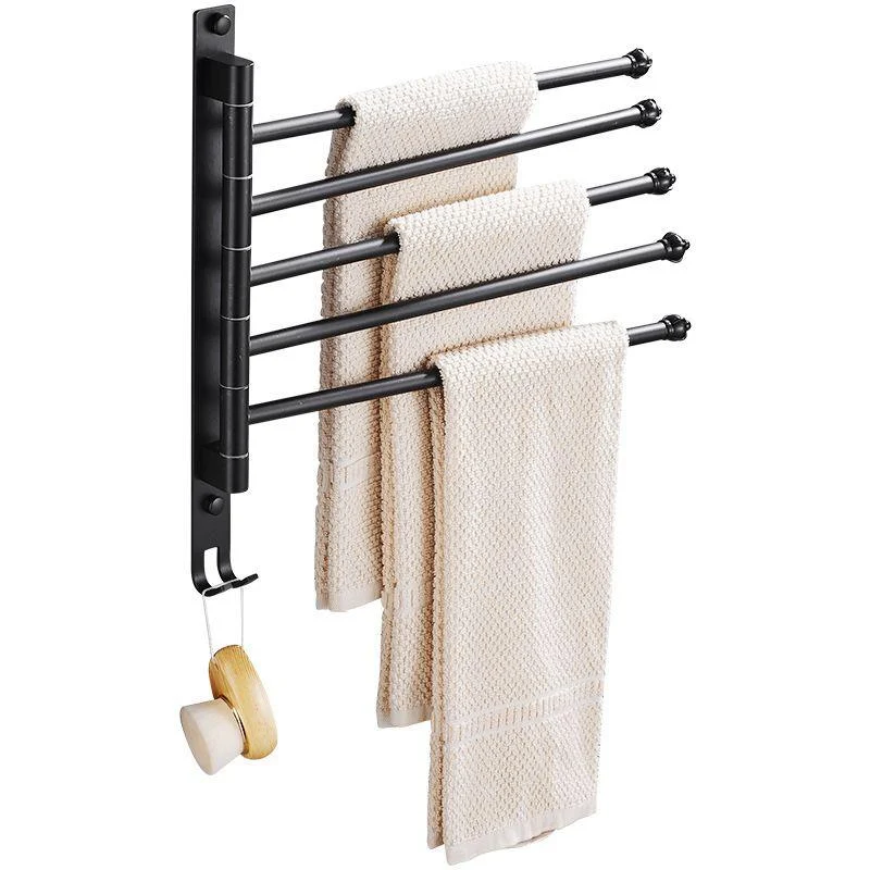 2-Piece Towel Bar in Stainless Steel Modern 13.6" W Bathroom Accessory Set -Bathlova