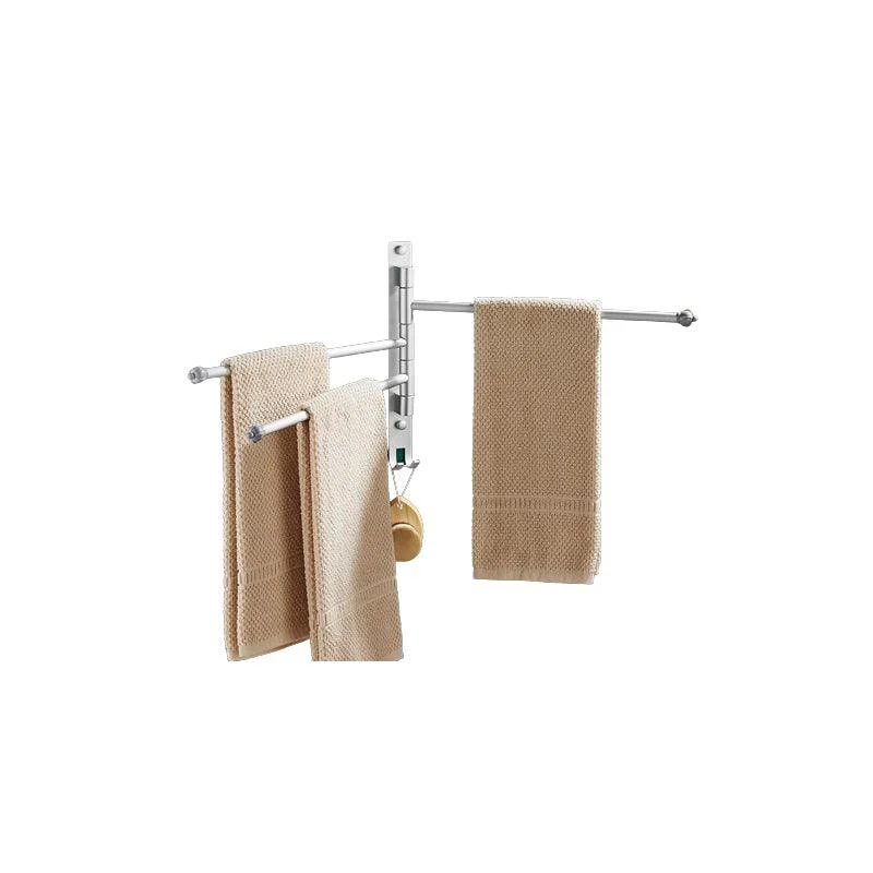 2-Piece Towel Bar in Stainless Steel Modern 13.6" W Bathroom Accessory Set -Bathlova