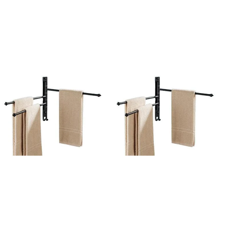 2-Piece Towel Bar in Stainless Steel Modern 13.6" W Bathroom Accessory Set -Bathlova