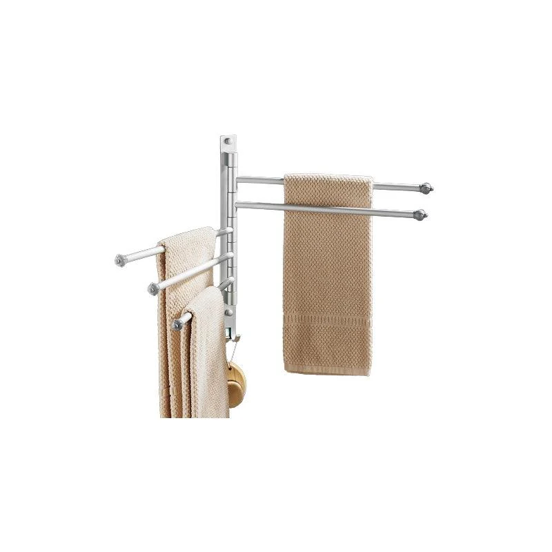 2-Piece Towel Bar in Stainless Steel Modern 13.6" W Bathroom Accessory Set -Bathlova