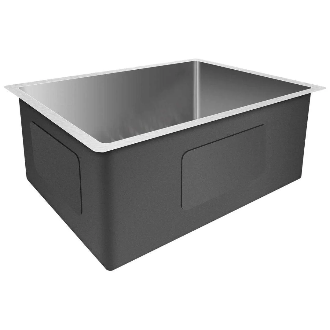 24" Top-Mount Workstation Kitchen Sink with Strainer -Bathlova