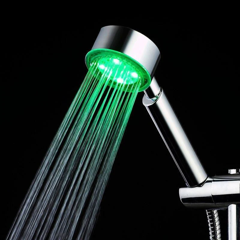 3 Bright Colours LED Temperature Sensor Shower Head -Bathlova