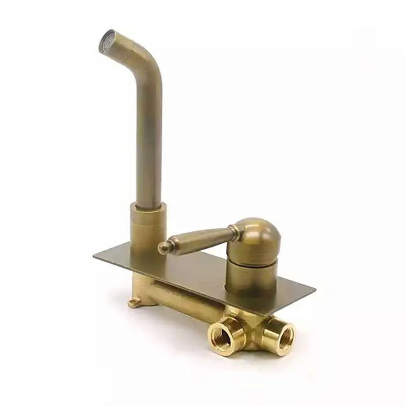 3 Holes Tap Glam Style Wall Mounted Tap with 2 Cross Handles -Bathlova