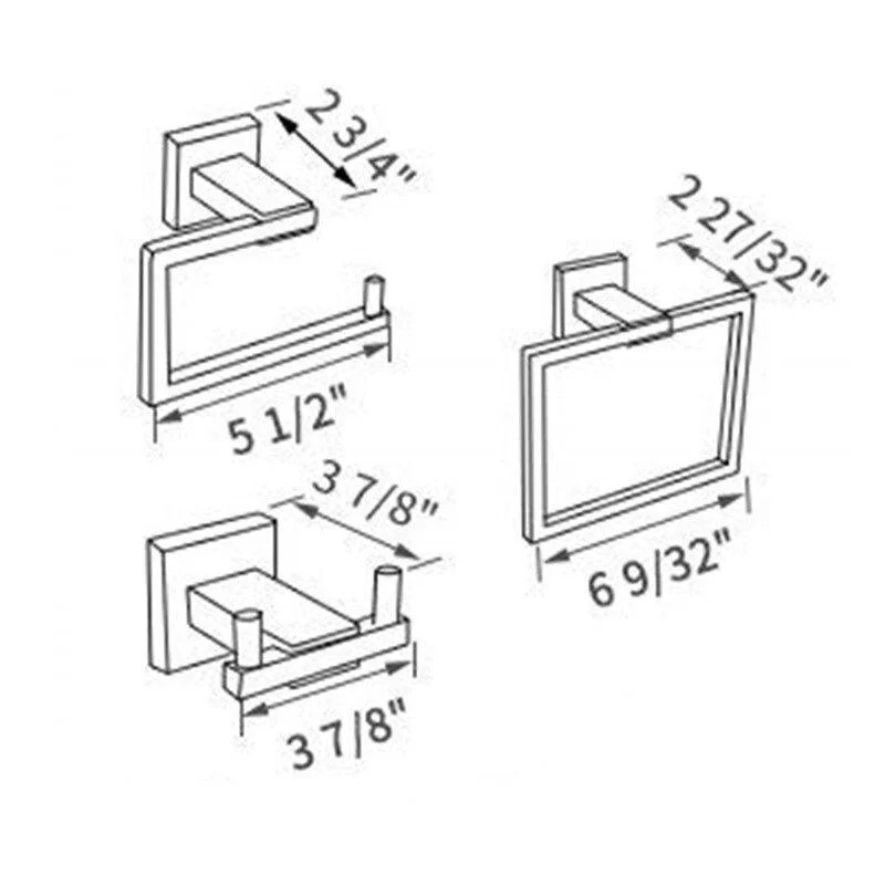 3 pcs Holder Kit Bathroom Accessories -Bathlova