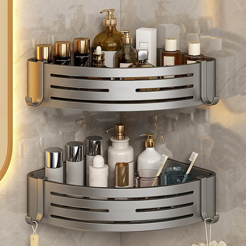 3 Piece Bathroom Accessory Set Contemporary Aluminum Bath Shelf -Bathlova