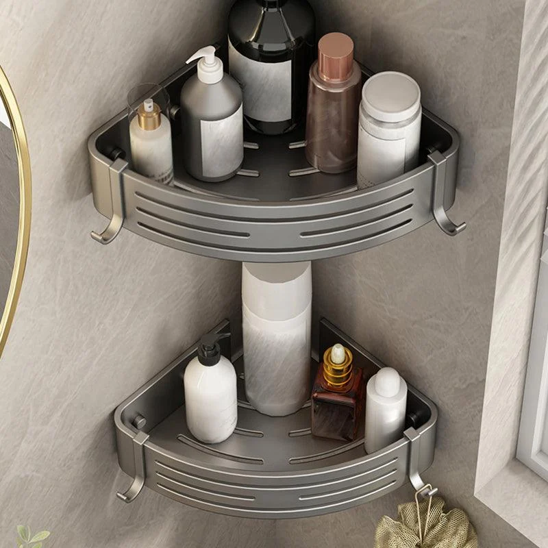 3 Piece Bathroom Accessory Set Contemporary Aluminum Bath Shelf -Bathlova