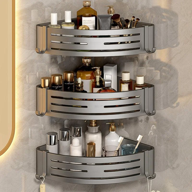 3 Piece Bathroom Accessory Set Contemporary Aluminum Bath Shelf -Bathlova