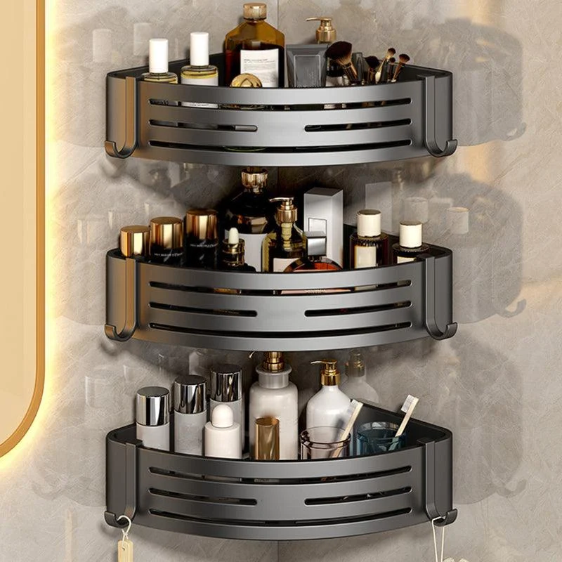 3 Piece Bathroom Accessory Set Contemporary Aluminum Bath Shelf -Bathlova