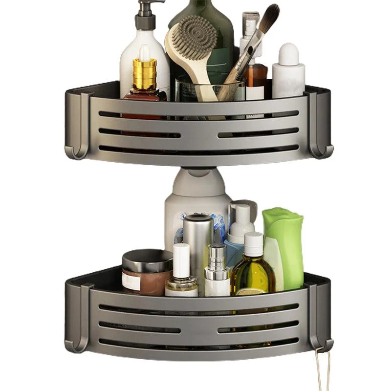 3 Piece Bathroom Accessory Set Contemporary Aluminum Bath Shelf -Bathlova