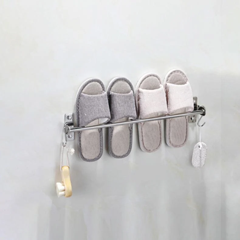 3-Piece Stainless Steel Bathroom Accessory Set Modern Chrome Slipper Stand -Bathlova