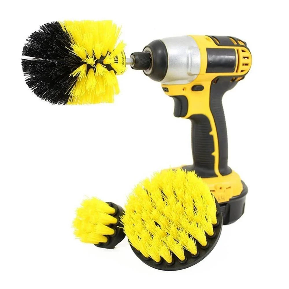 3 Pieces Electric Drill Brush Cleaning Kit -Bathlova