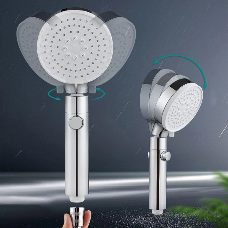 3 Sprays Shower Head Adjustable Spray Pattern Swivel Handheld Shower Head -Bathlova