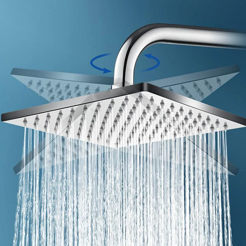 304 Stainless Steel Shower Head Standard Spray Pattern Large Shower Head -Bathlova