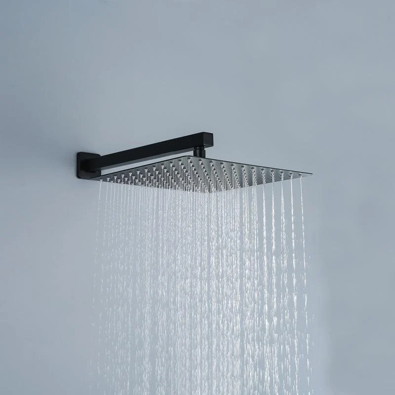 304 Stainless Steel Showerhead Standard Spray Pattern Fixed Shower Head -Bathlova