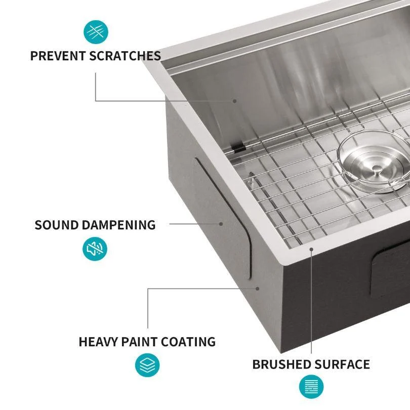 33" Undermount Stainless Steel Workstation Kitchen Sink -Bathlova