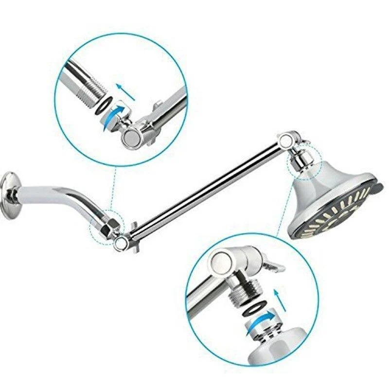 360 Degree Rotation Adjustable Arm Height Shower Head Holder -Bathlova