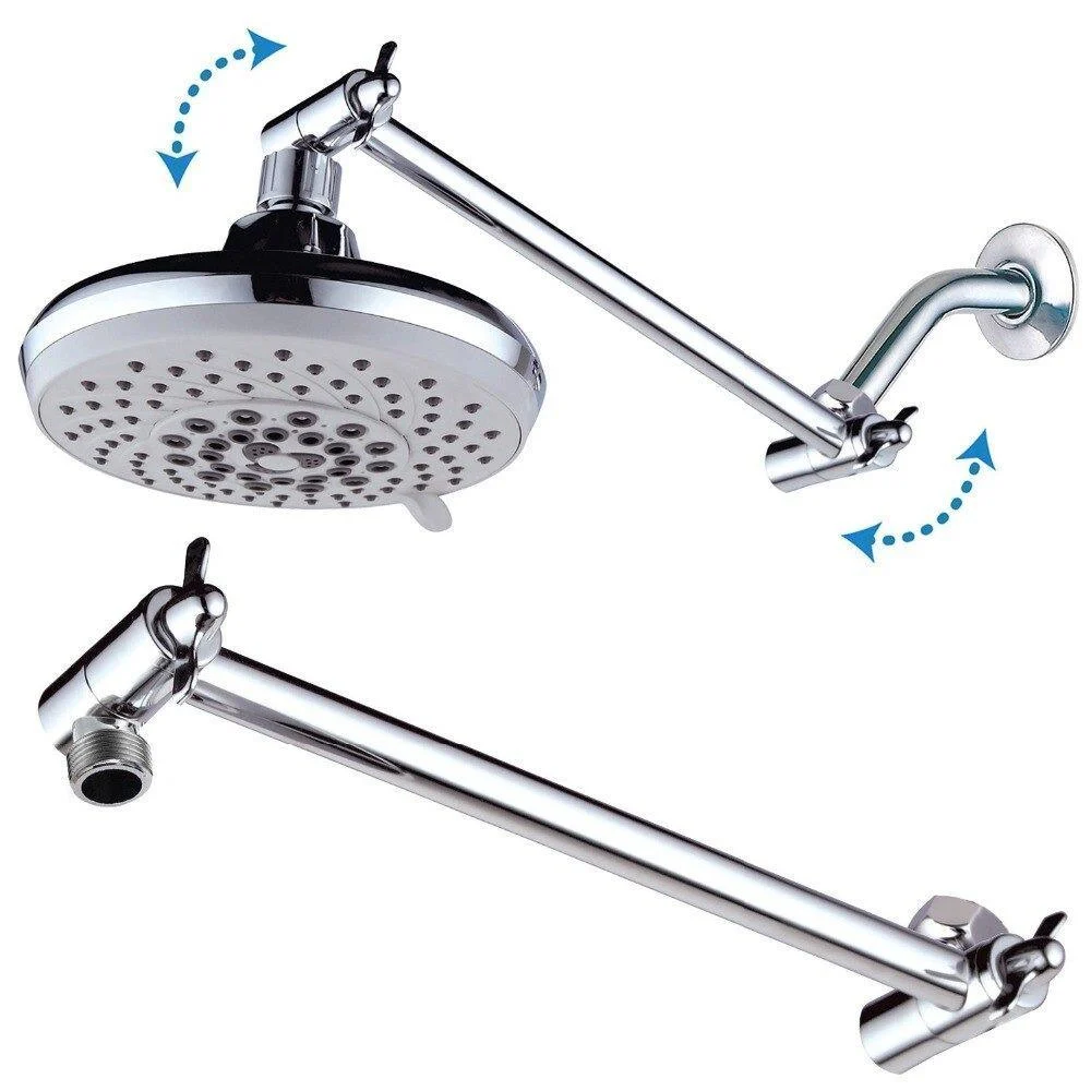 360 Degree Rotation Adjustable Shower Arm For Shower Head -Bathlova