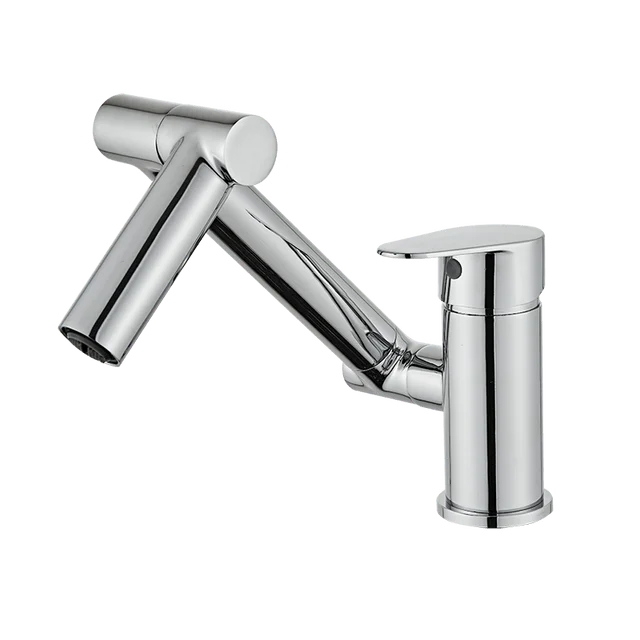 360 Degree Rotation Innovative Single Hole Handle Basin Mixer Tap -Bathlova