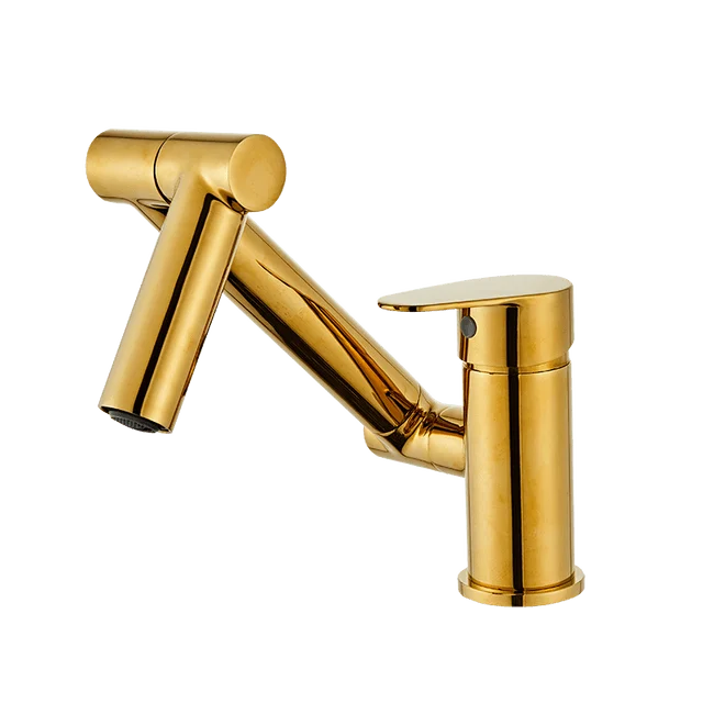 360 Degree Rotation Innovative Single Hole Handle Basin Mixer Tap -Bathlova