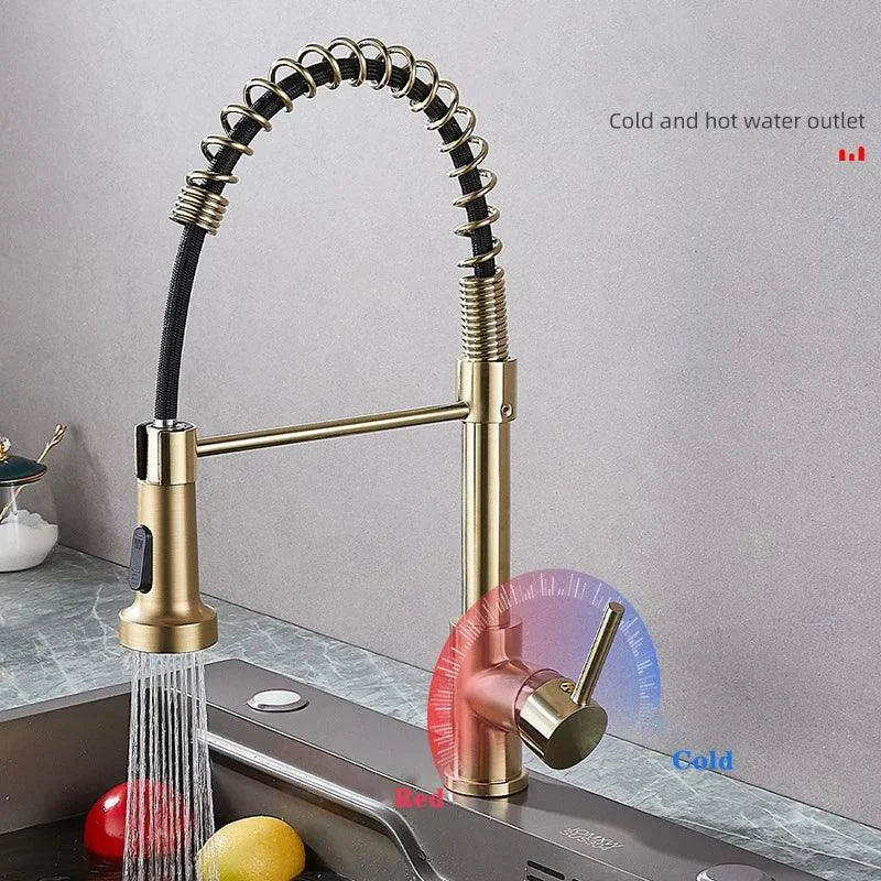 360 Degree Rotation Kitchen Sink Tap Pull Out Kitchen Tap -Bathlova