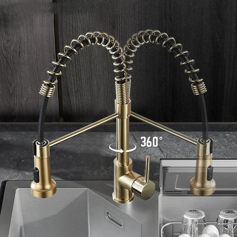 360 Degree Rotation Kitchen Sink Tap Pull Out Kitchen Tap -Bathlova