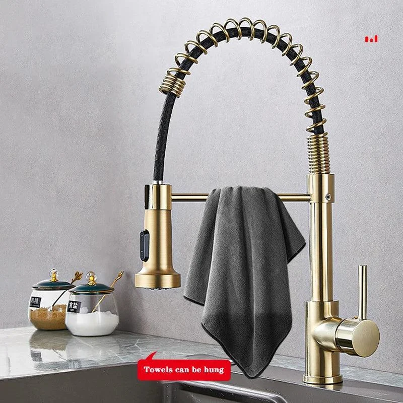 360 Degree Rotation Kitchen Sink Tap Pull Out Kitchen Tap -Bathlova