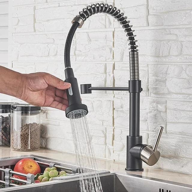 360 Degree Rotation Kitchen Sink Tap Pull Out Kitchen Tap -Bathlova