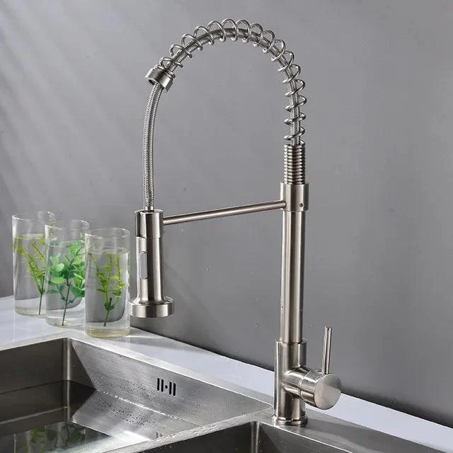 360 Degree Rotation Kitchen Sink Tap Pull Out Kitchen Tap -Bathlova