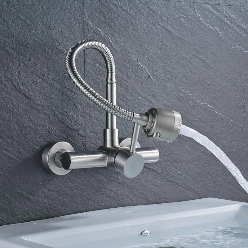 360 Degree Rotation Wall Mounted Single Handle Tap -Bathlova