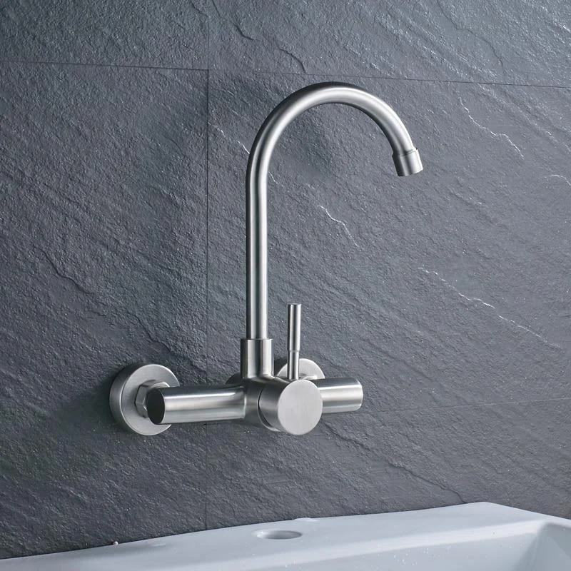 360 Degree Rotation Wall Mounted Single Handle Tap -Bathlova