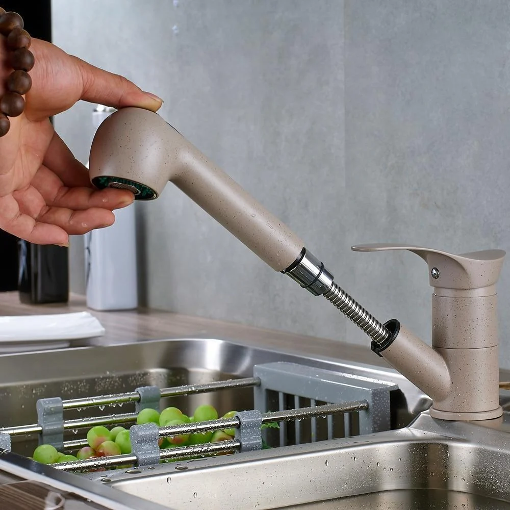 360 Degree Swivel Pull Out Kitchen Sink Tap -Bathlova