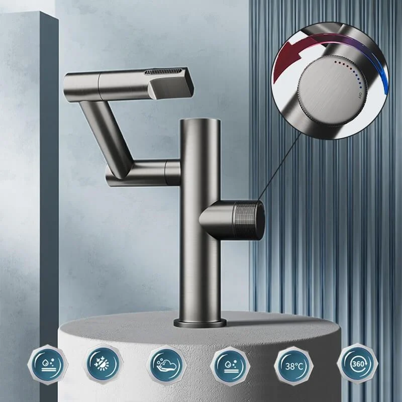 360 Degrees Digital Display Bathroom Tap -Bathlova