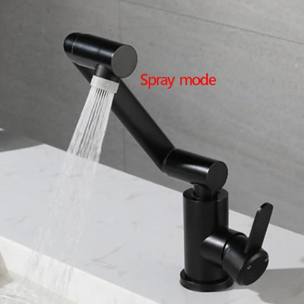 360 Degrees Swivel Black Bathroom Tap -Bathlova