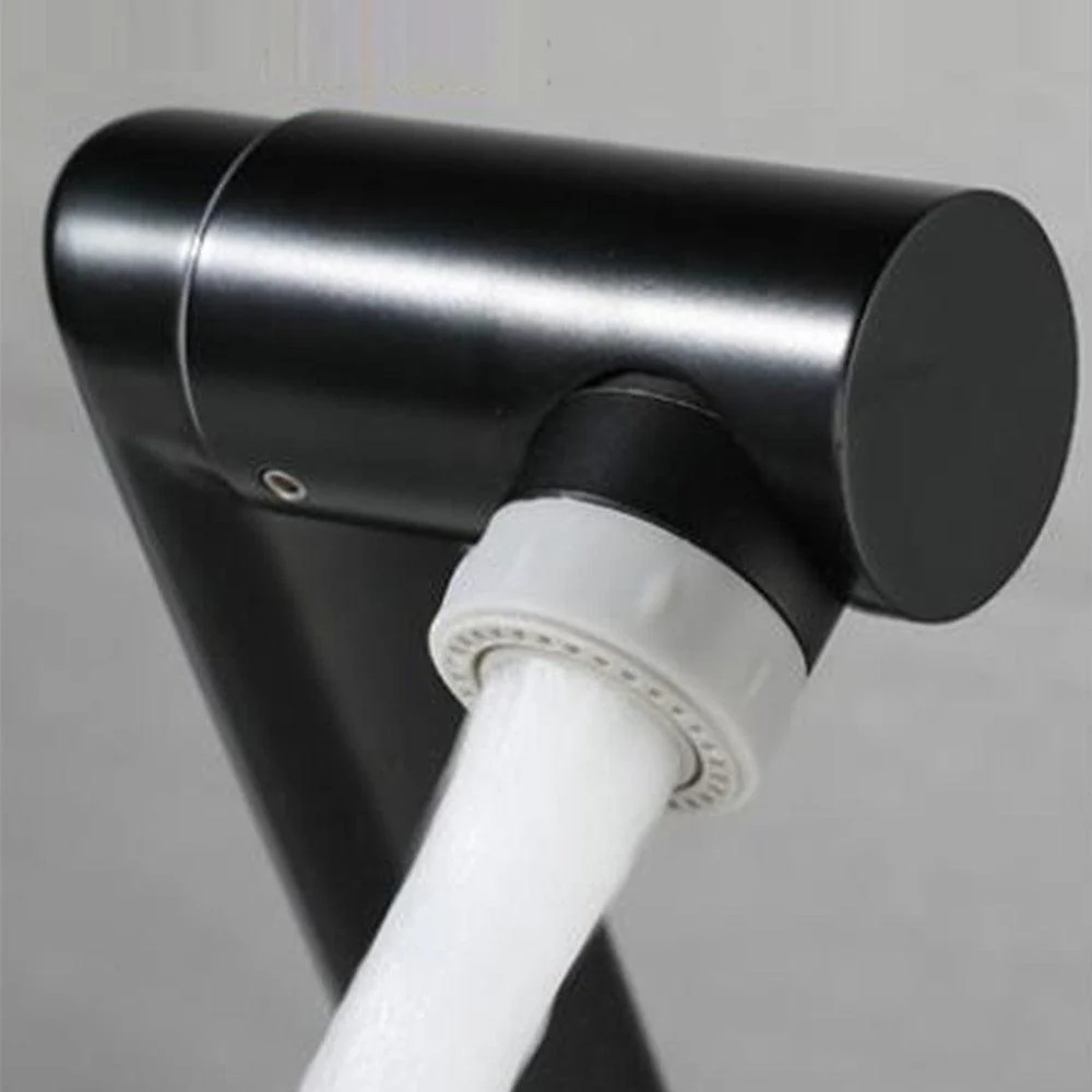 360 Degrees Swivel Black Bathroom Tap -Bathlova