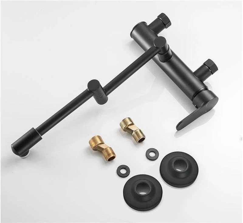 360 Degrees Wall Mounted Kitchen Tap Brushed in Black -Bathlova