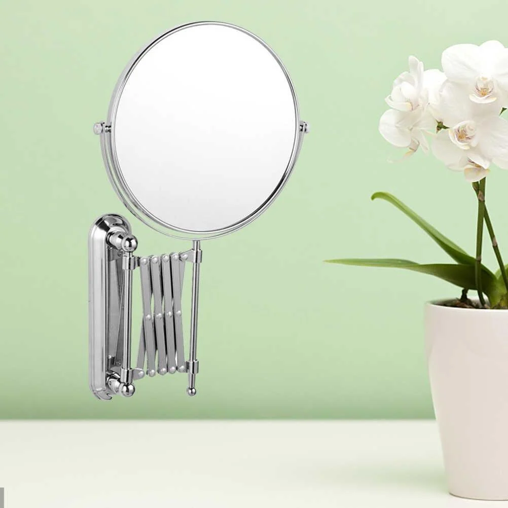 3X Magnifying Two Sided Retractable Bathroom Mirror -Bathlova