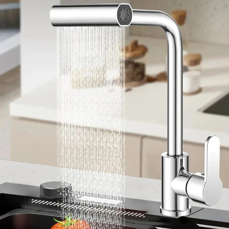 4 Modes Waterfall Kitchen Tap Rotation Stream Sprayer Head Tap -Bathlova